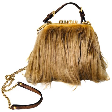 miu miu fur bag